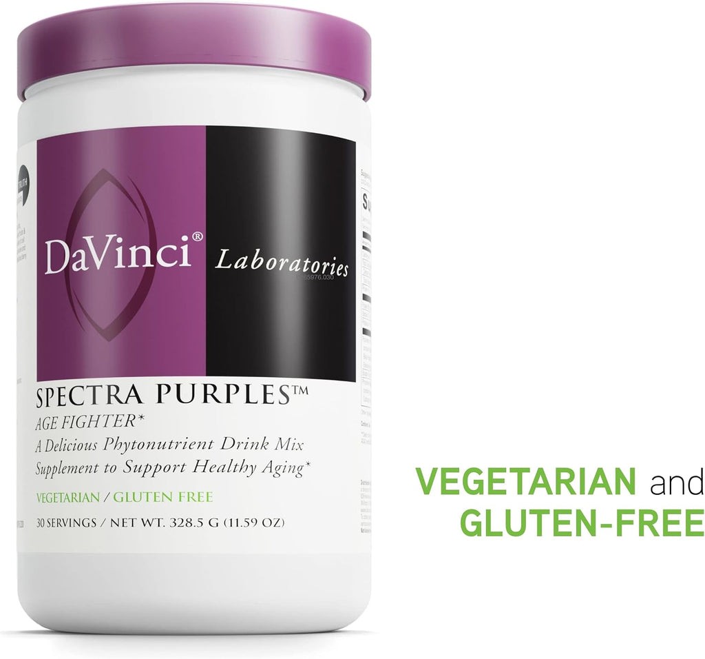DAVINCI Labs Spectra Purples - Suplemento en polvo con antioxidantes - 30 porciones (328,5 g)