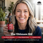 PURALITY HEALTH Liposomal Liquid Vitamin B12 with Fulvic Acid, 2500 mcg. Methylcobalamin combined with Organic Glycerine Extract for Maximum Absorption, Energy Boost, Vegan