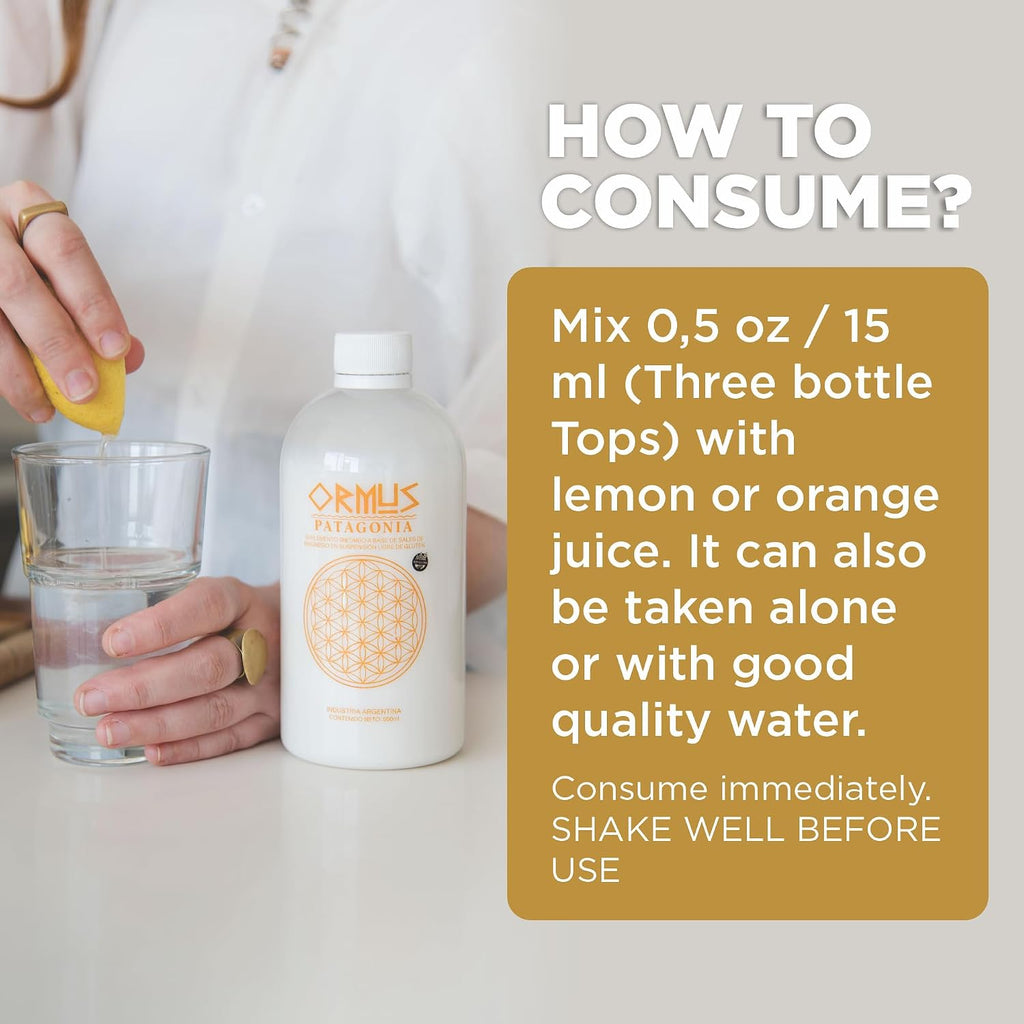 ORMUS PATAGONIA ARGENTINA - Oro Monoatómico Puro 500ml - Suplemento Líquido de Minerales para Energía y Claridad Mental