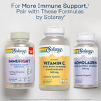 Solaray Buffered Vitamin C 500mg - with Bioflavonoids, Rose Hips and Acerola - 250 Vegan Capsules