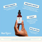 MaryRuth's Probiótico Líquido Orgánico para Bebés de 6 a 12 Meses | 100 Millones UFC | 5 Cepas | USDA Orgánico | Vegano | Sin Sabor | 30 ml