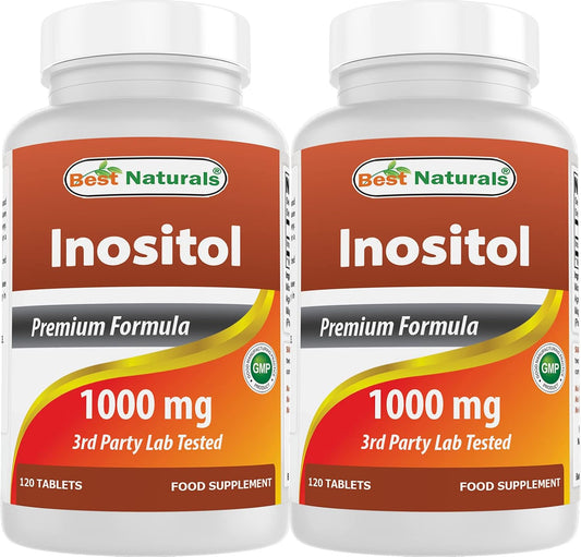 Best Naturals Inositol 1000 mg, 120 Comprimidos