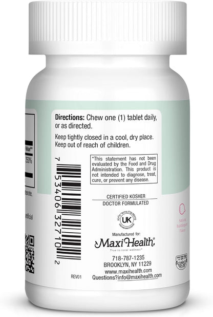 Maxi Health Vitamina D3 2000 UI Masticable - – El mantenimiento de los huesos en condiciones normales. – Image 3