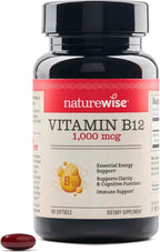 NatureWise Vitamina B12 1000 mcg - 150 Cápsulas - Apoyo al Metabolismo Energético y Salud Nerviosa
