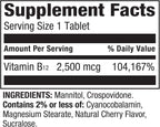 Spring Valley Vitamina B12 2500 mcg Comprimidos de Disolución Rápida, 120 Comprimidos