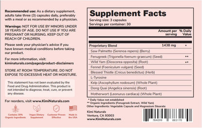 KIMI Naturals Breast Max Plus - Suplemento para el Aumento de Pecho con Fenogreco, 90 Cápsulas – Image 8