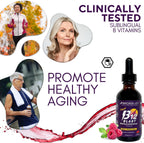 Bricker Labs B12 Blast Metilcobalamina 1000mcg - Suplemento Líquido Sublingual de Vitamina B12, Vegano, 59 Dosis