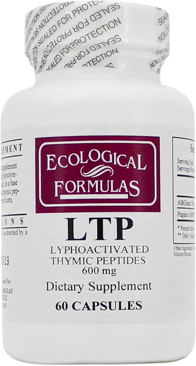 LTP (Lyphoactivated Thymic Peptides) 60 Cápsulas - Pack de 3 - Ecological Formulas