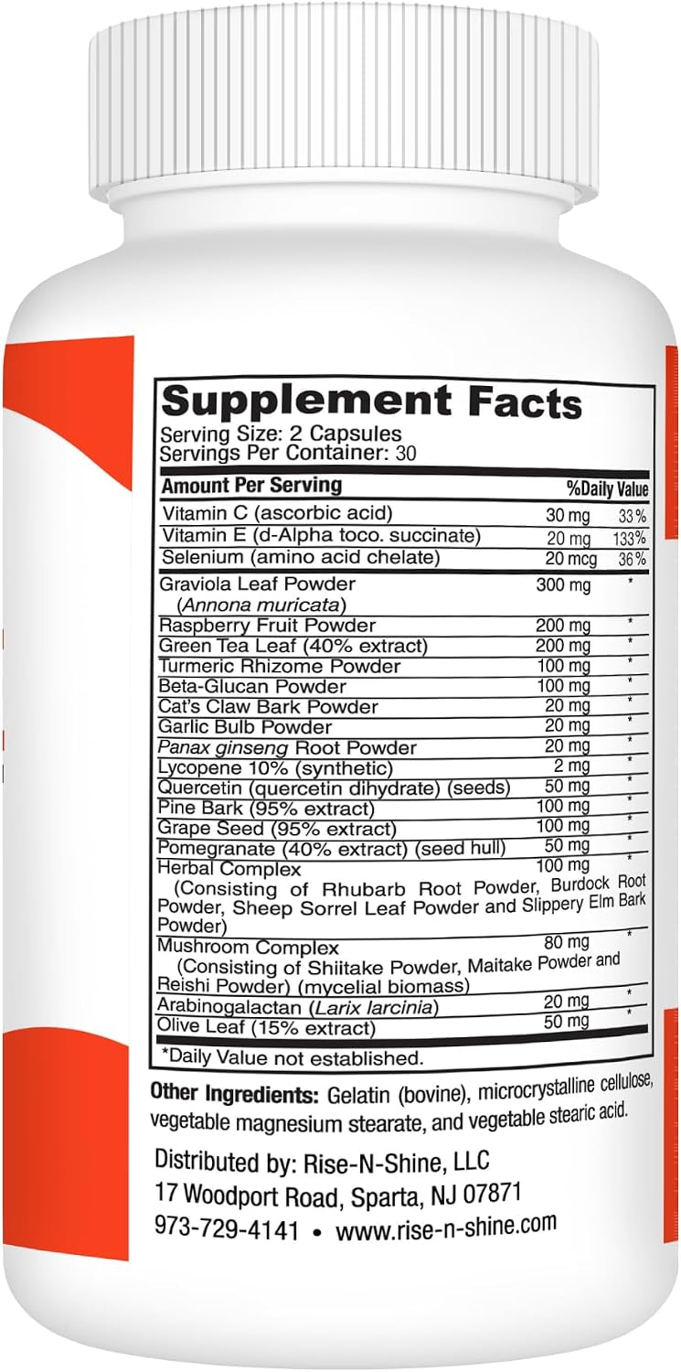Rise-N-Shine Immune Support - Complemento para las Defensas 60 comprimidos