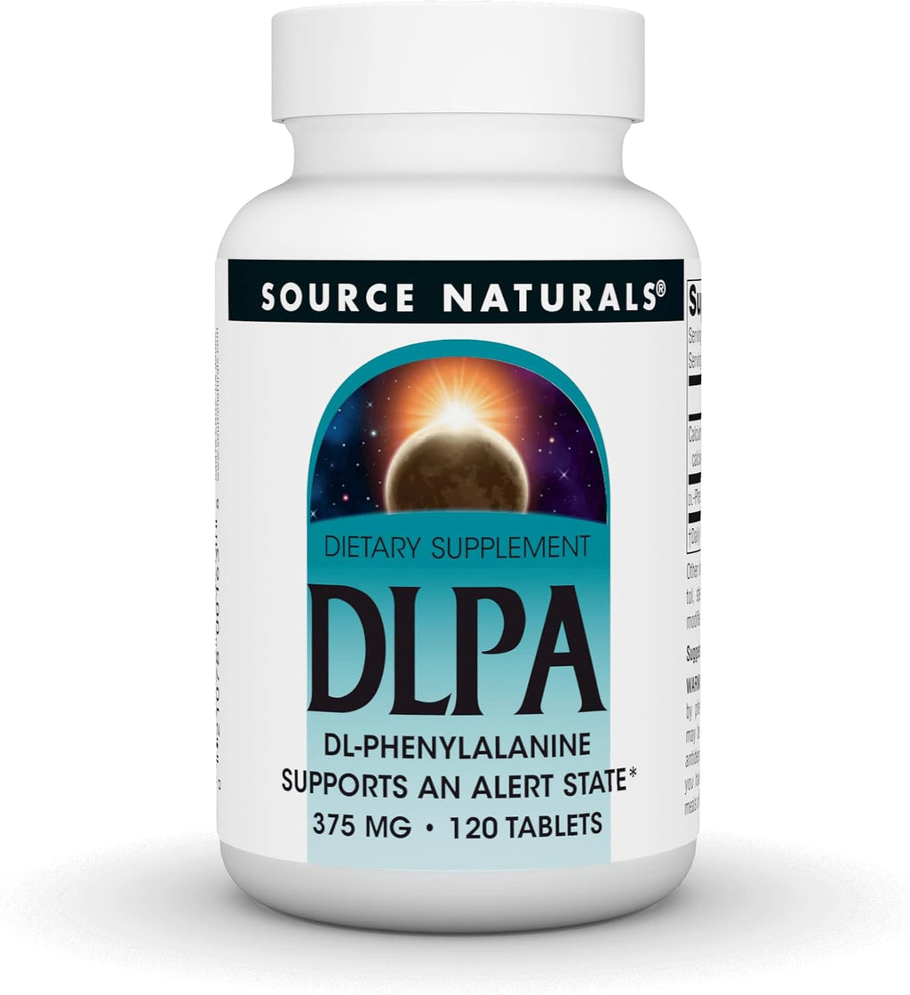 Source Naturals DLPA DL-Fenilalanina, 375 mg - 60 Tabletas