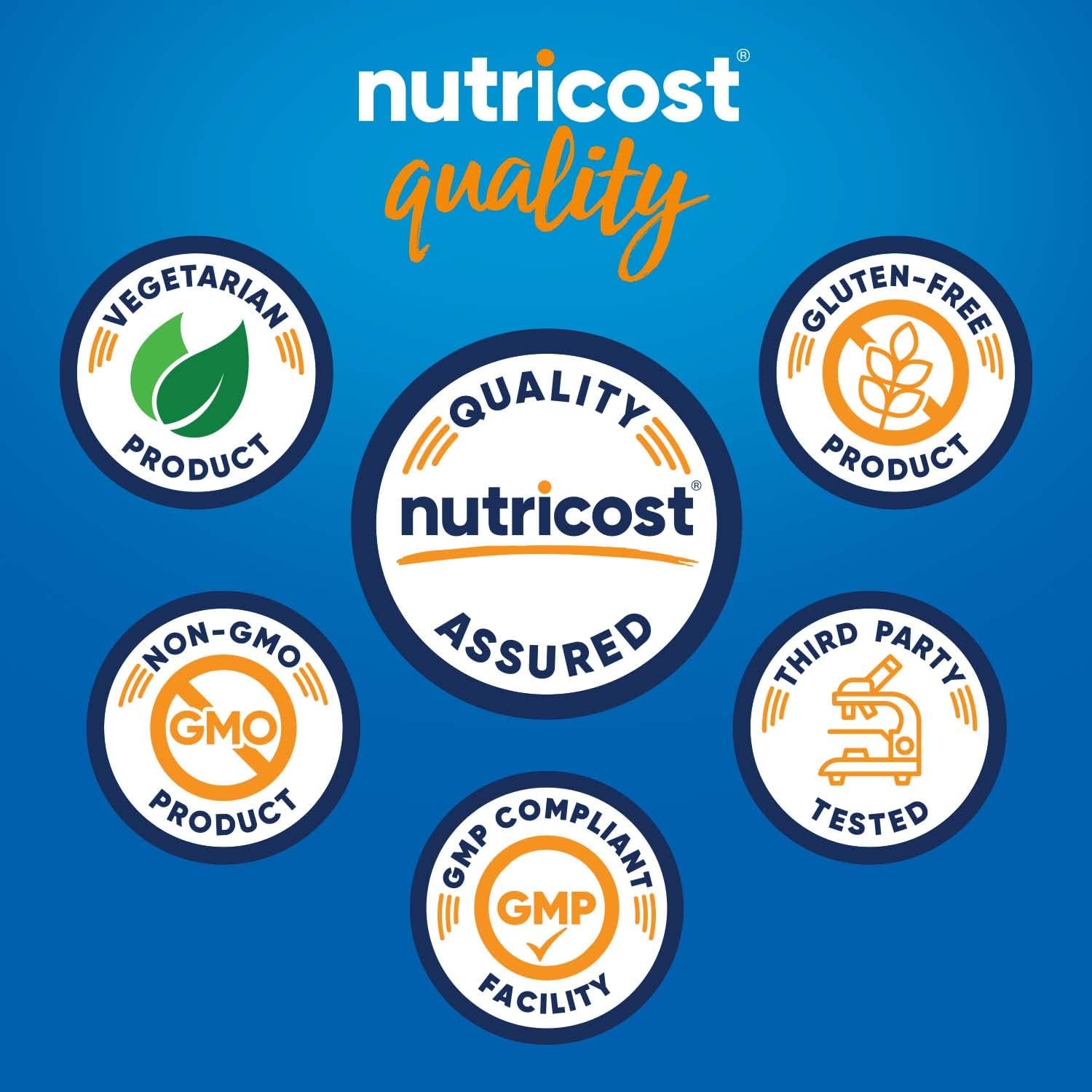 Nutricost N-Acetilcisteína (NAC) 600mg, 240 Cápsulas Vegetarianas - Vegano, Sin OGM, Sin Gluten