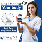 Living Well Dr. Michelle Vitamina D3 10.000 UI con K2, 60 Cápsulas