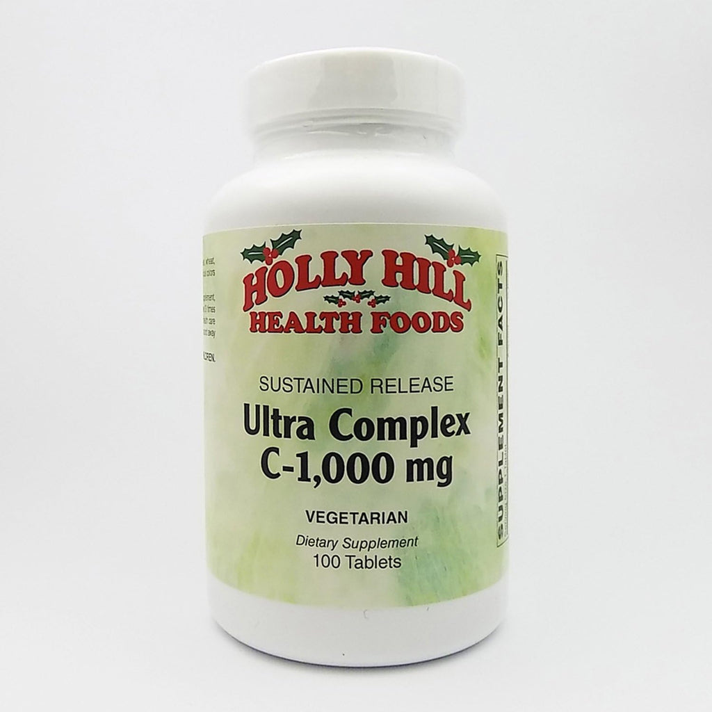 Holly Hill Health Foods, Ultra Complex C 1000 mg, 100 Comprimidos Vegetarianos