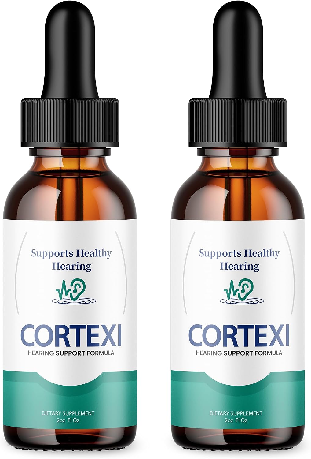 Cortexi Hearing Support Drops - Complemento Auditivo con Cromo, Semilla de Uva, Astrágalo y Maca (118 ml)