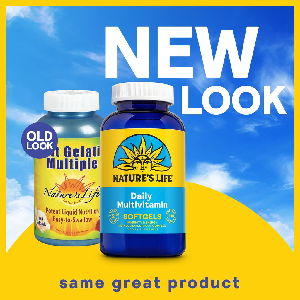 Nature's Life Soft Gelatin Multiple - Complete Multivitamin and Mineral with Iron - 180 Softgels