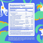 FIRST DAY Kids Multivitamin Gummies - Gominolas multivitamínicas infantiles, fresa y naranja, 60 días