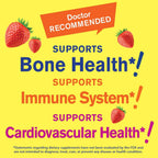 WellYeah Vitamina D3 + K2 Gominolas - 1000 UI D3, 100 mcg K2 - Salud Ósea y Muscular - Sabor Fresa Natural - 60 Gominolas