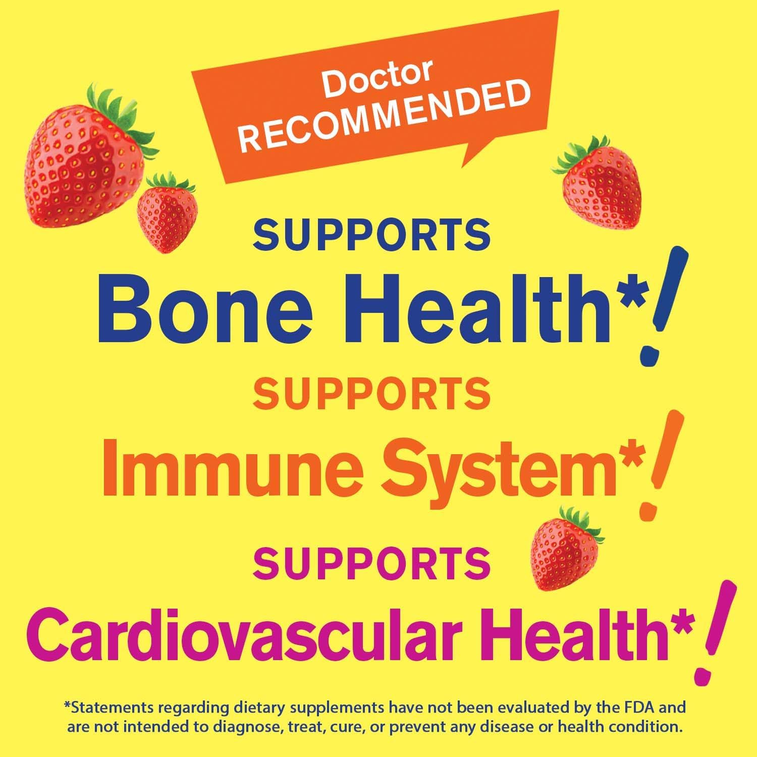 WellYeah Vitamina D3 + K2 Gominolas - 1000 UI D3, 100 mcg K2 - Salud Ósea y Muscular - Sabor Fresa Natural - 60 Gominolas
