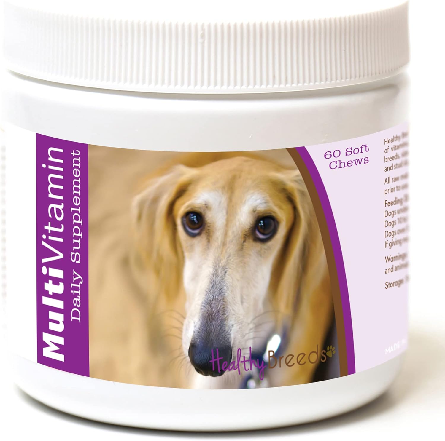 Healthy Breeds Sloughi Multivitamínico en Masticables Blandos 60 Unidades