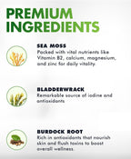 Sea Moss Gummies – con Bladderwrack y Bardana – 100 Gominolas