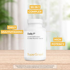 Supersmart - Daily 1® Timed Release - Multivitamínico para Hombres y Mujeres con BioPQQ, Vitaminas A, B, C, D, E, Biotina, Quercetina y Fisetina - 60 Comprimidos