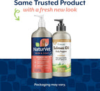 NaturVet – Salmon Oil Skin & Coat with Omegas | Natural Source of Omega-3 and 6 | for Dogs and Cats (473 ml)