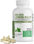 Bronson Melisa Lemon Balm Extra Fuerte, 250 Cápsulas Vegetales