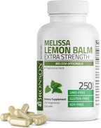Bronson Melisa Lemon Balm Extra Fuerte, 250 Cápsulas Vegetales