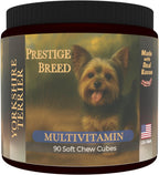 Prestige Breed Multivitamínicos: Nutrición Equilibrada para tu Yorkie - 90 masticables con bacon