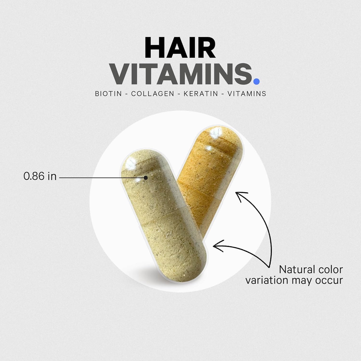 Codeage Hair Vitamins 10000 mcg Biotina, Keratina, Colágeno y Complejo de Vitaminas (2 Envases)