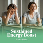 Parche de Energía B12 con Cafeína, Extracto de Té Verde y Guaraná (30 Parches) | Vitamina B6 y B3 para Enfoque y Energía | Refuerzo Vegetal de 12 Horas