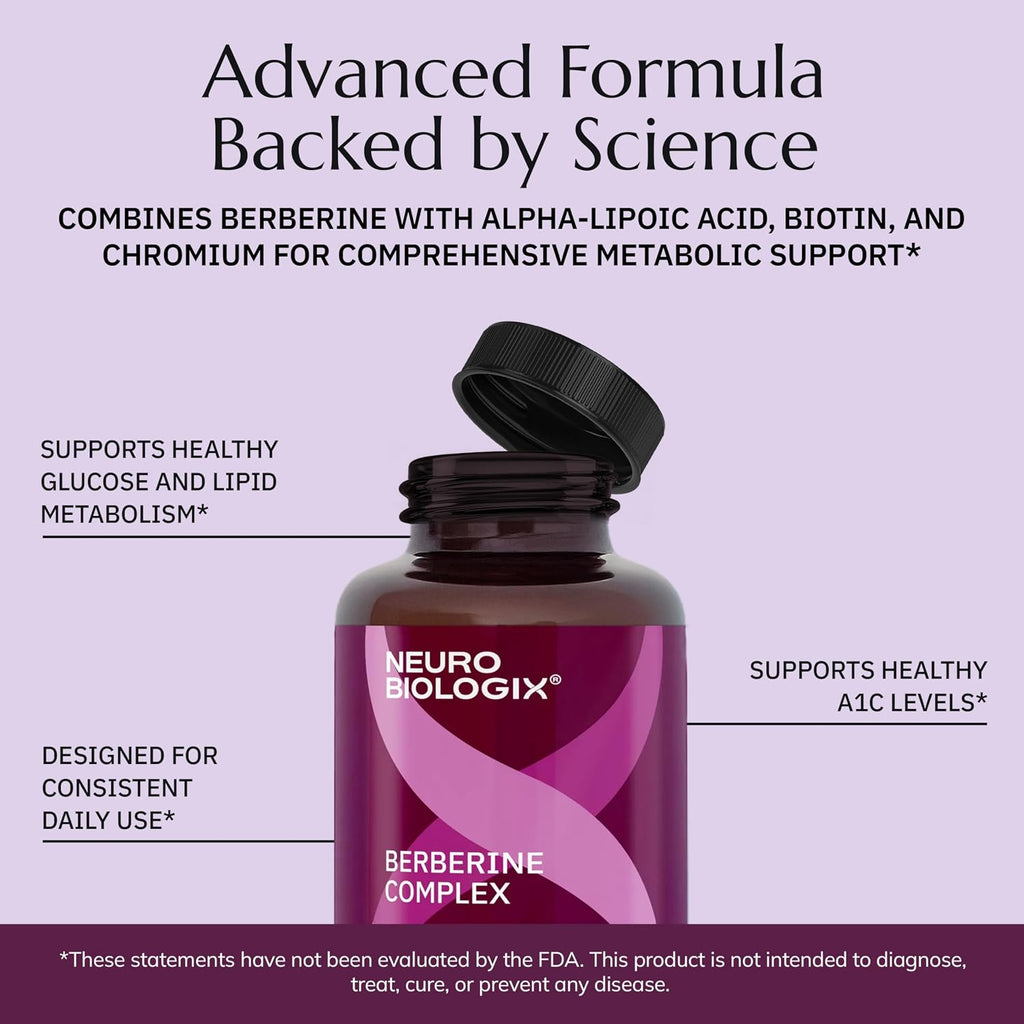 Neurobiologix Berberine Complex - 60 Cápsulas Vegetarianas