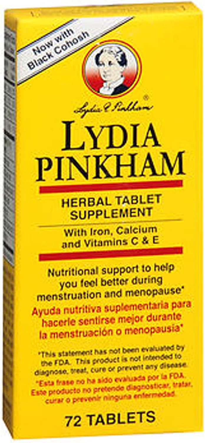 Lydia Pinkham Herbal Tablet Supplement 72 Tablets (Pack de 5)