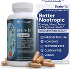 PPO Lab® Brain-fx™ - Suplemento Nootrópico con Complejo B Metilado, L-Teanina, Melena de León, Alpha GPC - 60 Cápsulas de Liberación Prolongada