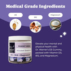 WELL THEORY D3 Gummy - Gominolas con Vitamina D3, Magnesio y B12 - Sabor Fresa - 30 Gominolas Veganas