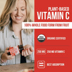 Triquetra Health – Vitamina C Orgánica de Fruta Entera con Bioflavonoides y Rutina (250 mg, 90 Cápsulas)
