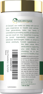 Carlyle Suplemento de Vitex Chasteberry | 150 Cápsulas | Vitex Agnus-Castus para Mujeres | No-GMO, Sin Gluten
