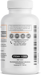 Bronson Vitamina K2 MK-7 Menaquinona 100 mcg, 120 Cápsulas - No-GMO