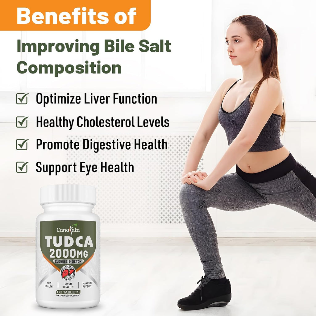 Canarata TUDCA 2000 mg - Suplemento Hepático con Sales Biliares