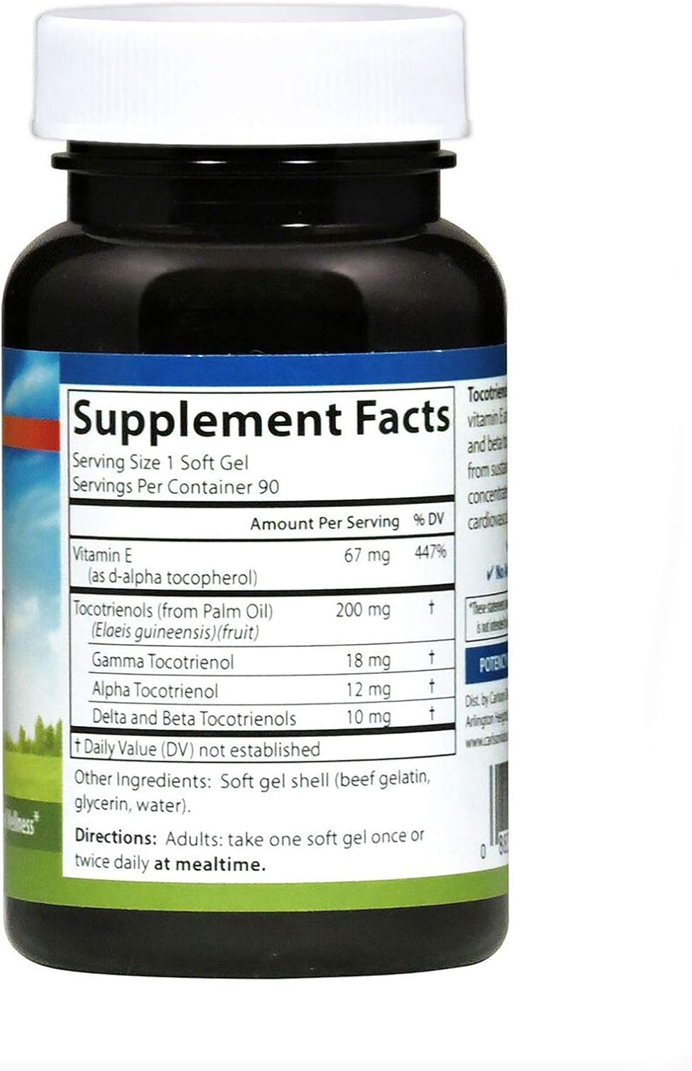 Carlson Tocotrienols with Vitamin E - 90 Soft Gels