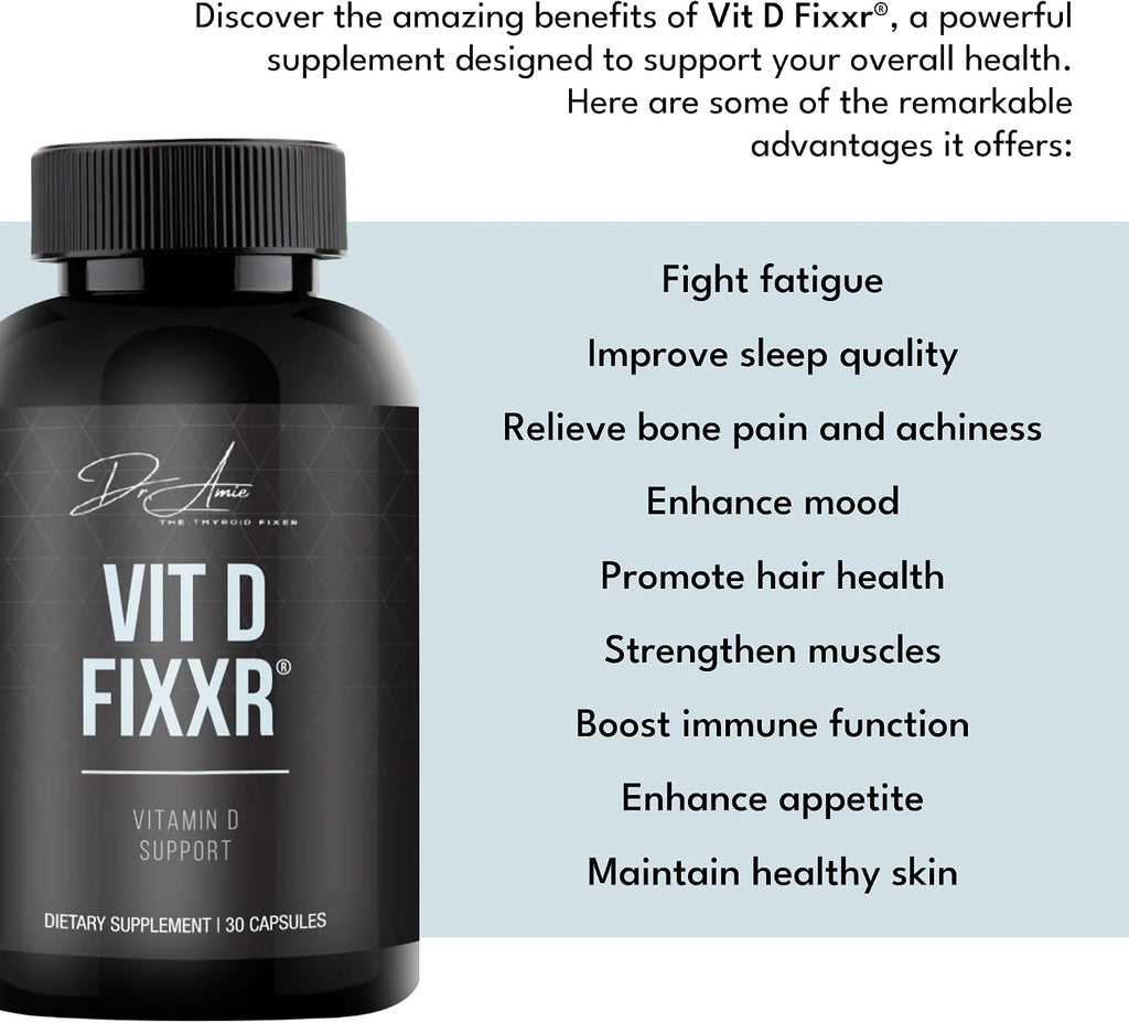 VIT D by Dr. Amie | Vitamina D3 10.000 UI con K1, K2 y geranylgeraniol | 30 Cápsulas