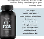 VIT D by Dr. Amie | Vitamina D3 10.000 UI con K1, K2 y geranylgeraniol | 30 Cápsulas