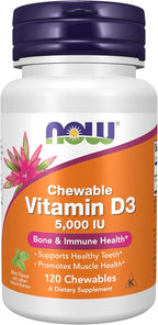 NOW Foods Vitamina D-3 400 UI, 180 Cápsulas Blandas