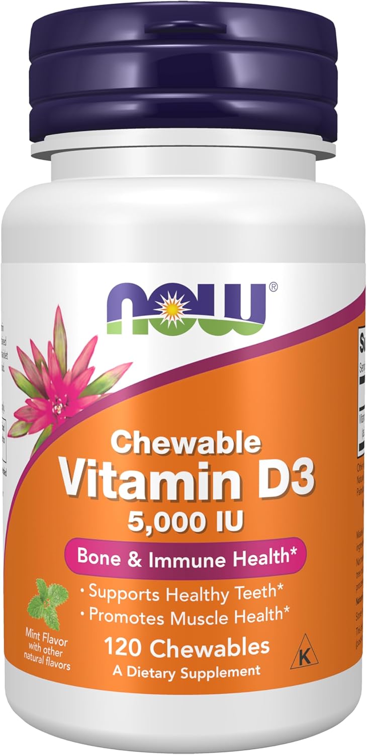 NOW Foods Vitamina D-3 400 UI, 180 Cápsulas Blandas