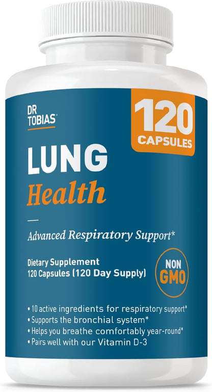 Dr. Tobias Lung Health - Suplemento para la salud pulmonar (60 cápsulas) – Image 8