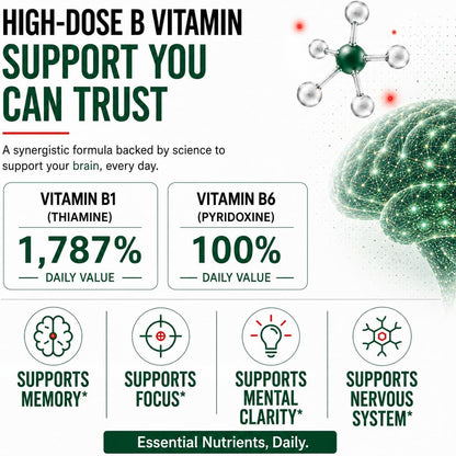 Complemento para la Memoria y Concentración – Ambas vitaminas contribuyen a la función psicológica normal. – Image 3