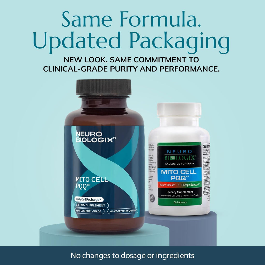 Neurobiologix Mito Cell PQQ Energía y Concentración - 60 Cápsulas