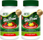 DEVA Tuba Prime Multivitamínico Vegano de Alta Potencia sin Hierro - 90 Comprimidos (2 Paquetes)