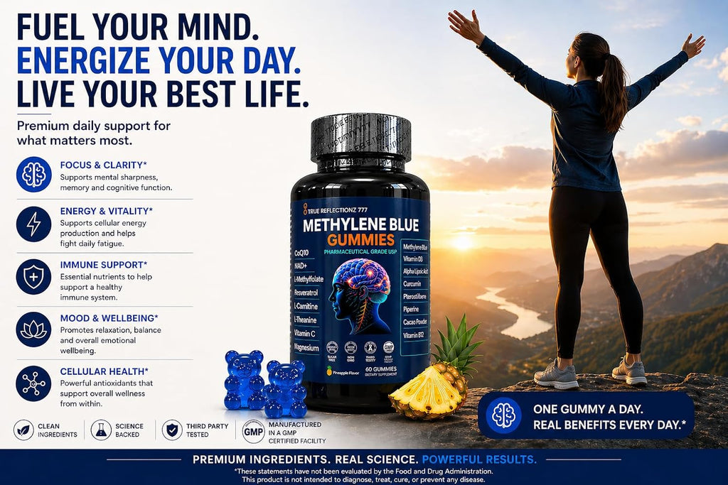 Gominolas de Azul de Metileno 12 mg con Complejo de Vitaminas y Nutrientes