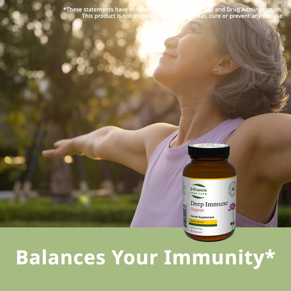 Deep Immune® de St. Francis Herb Farm – Suplemento Inmunológico, 90 Cápsulas